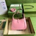 Gucci Jackie 1961 Mini Hobo Bag in Pink Leather