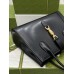 Gucci Jackie 1961 Medium Tote Bag in Black Leather