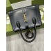 Gucci Jackie 1961 Medium Tote Bag in Black Leather