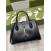 Gucci Jackie 1961 Medium Tote Bag in Black Leather
