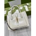 Gucci Jackie 1961 Medium Tote Bag in White Leather