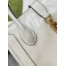 Gucci Jackie 1961 Medium Tote Bag in White Leather