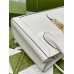 Gucci Jackie 1961 Medium Tote Bag in White Leather
