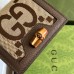 Gucci Diana Card Case Wallet In Jumbo GG Canvas