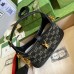 Gucci Jackie 1961 Mini Hobo Bag in Black GG Denim