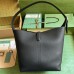Gucci Jackie 1961 Small Shoulder Bag in Black Grained Leather