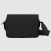 Gucci Messenger Bag in Black GG Rubber-effect Leather