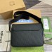 Gucci Messenger Bag in Black GG Rubber-effect Leather