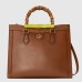 Gucci Diana Medium Tote Bag in Brown Leather