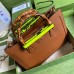 Gucci Diana Medium Tote Bag in Brown Leather