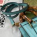 Gucci Diana Mini Tote Bag in Blue Leather