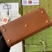Gucci Diana Mini Tote Bag in Brown Leather