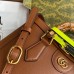 Gucci Diana Small Tote Bag in Brown Leather