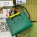 Gucci Diana Small Tote Bag in Green Leather