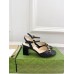 Gucci Horsebit 75mm Sandals in Black Leather