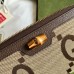 Gucci Diana Zip Around Wallet In Jumbo GG Canvas