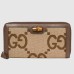 Gucci Diana Zip Around Wallet In Jumbo GG Canvas