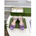 Gucci Horsebit 75mm Sandals in Lilas Leather