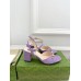 Gucci Horsebit 75mm Sandals in Lilas Leather