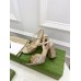 Gucci Horsebit Sandals 95mm in Metallic Gold Leather with Crystals