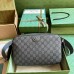 Gucci Mens Ophidia Medium Crossbody in Grey GG Supreme Canvas