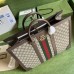 Gucci Mens Ophidia Large Tote Bag in Beige GG Supreme Canvas