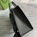 Gucci Mens Ophidia Large Tote Bag in Grey GG Supreme Canvas