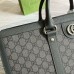 Gucci Mens Ophidia Large Tote Bag in Grey GG Supreme Canvas