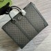 Gucci Mens Ophidia Large Tote Bag in Grey GG Supreme Canvas