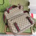 Gucci Mens Messenger Bag in Beige GG Supreme Canvas