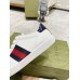 Gucci Womens Ace White Sneakers with Blue & Red Web
