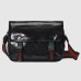 Gucci Mens Messenger Bag in Black GG Crystal Canvas