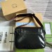 Gucci Mens Messenger Bag in Black GG Crystal Canvas