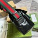 Gucci Mens Messenger Bag in Black GG Crystal Canvas