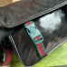 Gucci Mens Messenger Bag in Black GG Crystal Canvas