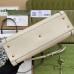 Gucci Diana Small Tote Bag in White Leather