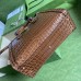 Gucci Diana Small Tote Bag in Brown Croc-embossed Leather