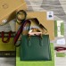 Gucci Diana Small Tote Bag in Green Calfskin
