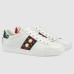 Gucci Womens Ace White Sneakers with Studded & Pearl