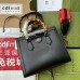 Gucci Diana Small Tote Bag in Black Calfskin
