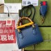 Gucci Diana Mini Tote Bag in Blue Calfskin