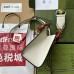 Gucci Diana Mini Tote Bag in White Calfskin