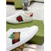 Gucci Womens Ace White Sneakers with Pineapple Embroidered