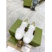 Gucci Womens Ace White Sneakers with Pineapple Embroidered