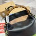 Gucci Diana Medium Shoulder Bag in Black Cuir Leather