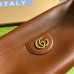 Gucci Diana Large Shoulder Bag in Brown Cuir Leather