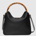 Gucci Diana Large Shoulder Bag in Black Cuir Leather