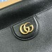 Gucci Diana Large Shoulder Bag in Black Cuir Leather