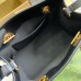 Gucci GG Marmont Small Tote in Black Chevron Calfskin