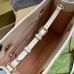 Gucci GG Marmont Medium Tote in White Chevron Calfskin